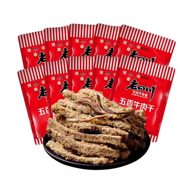 今日必买：老四川 金角 五香牛肉干独立小包250g