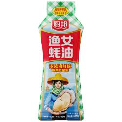 厨邦 渔女蚝油 605g 挤挤装 优质蚝汁 炒蘸拌烤提鲜调料自营