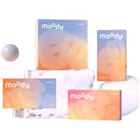 moody美瞳日抛彩色隐形眼镜硅水凝胶Live系列6片装 暮色蓝 425度