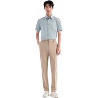 九牧王【凉感 防皱 】省心西裤冰爽版男2025夏季夏季薄款四面弹男西裤 合体版+卡其+TA2EX2B0113 34 码175/84A(2.58)尺86cm