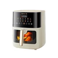 九阳（Joyoung）空气炸锅可视炎烤不用翻面双热源上下加热家用6.5L大容量多功能全息触控无油低脂煎炸全自动电炸锅 V573【2100W上下炎烤免翻面】 6.5L