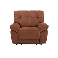  乐至宝 LAZBOY 功能布艺奶油风云朵沙发单人电动GN.660红松鼠