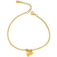 航民首饰 新年 日进斗金 黄金手链足金福牌手链女XYA1800工费140元/件 2.86g 15+2cm 2.89g 15+2cm