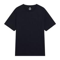 京东京造【重磅小白T】潮流净色多色圆领t恤男夏短袖打底T 黑色 XL XL(180/100A)