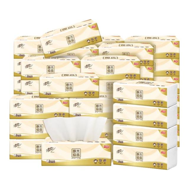 清风 金装系列 抽纸 3层100抽24包(190*132mm)