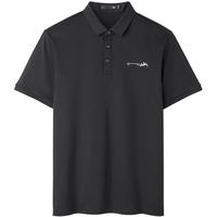 HLA海澜之家短袖男25山不在高系列凉感短袖男夏季HNTPW2J036A 黑色3F 3XL 190/104A 181~196斤