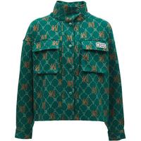 VEROMODA夹克外套春季复古运动风字母老花口袋立领上衣3241J9007 E60冬青绿色 165/84A/M