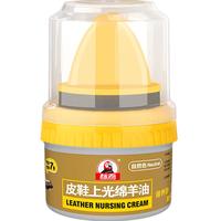 标奇皮鞋油自然色(各色皮通用)50ml 自带海绵擦 鞋蜡绵羊油真皮具保养 无色1瓶
