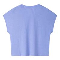 匡威童装男女童短袖T恤夏季儿童针织短T上衣 兰花紫 120(6) 