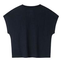 匡威童装男女童短袖T恤夏季儿童针织短T上衣 正黑色 130(7) 