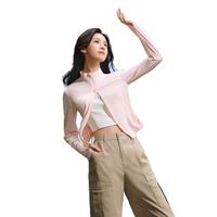 森马 Semir外套女短款修身冰丝凉感防晒衣夏季收腰开衫小蛮腰宽松