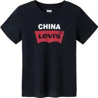 Levi's 李维斯童装男女童速干短袖T恤夏季儿童经休闲短T上衣 黑美人 120 /60 【身高110-116cm】