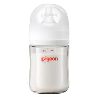 贝亲 多规格可选  自然实感第3代 新生婴儿玻璃奶瓶 宽口径 160ml AA260 SS号 0个月