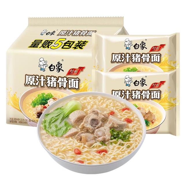 白象 方便面 经典原汁猪骨面101g*5袋