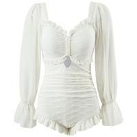 亦美珊连体泳衣女泡温泉2025高级感微胖遮肉海边度假绝美 XL