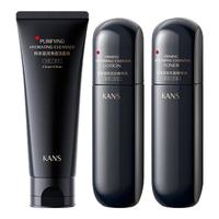 韩束（KanS）黑蛮腰护肤品套装抗皱紧致补水水乳保湿化妆品 【黑蛮腰】洁面+水+乳
