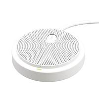 得力会议麦克风 免驱动USB连接智能降噪桌面收音音响音箱 5米拾音小型便携视频会议全向麦克风MN108