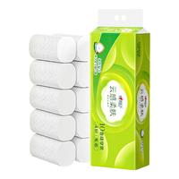 心相印 卷纸云感柔肤无芯卷纸四层加厚立体压花实心卫生纸擦手 1提