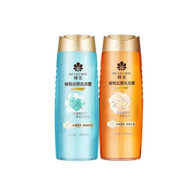 蜂花 洗发水去屑洗+劲爽洗 400ml*2瓶