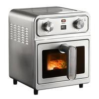 利仁 小钢人空气炸锅0涂层304不锈钢内胆双热源免翻面6.5L大容量可视 金属腔体煎烤炸烤