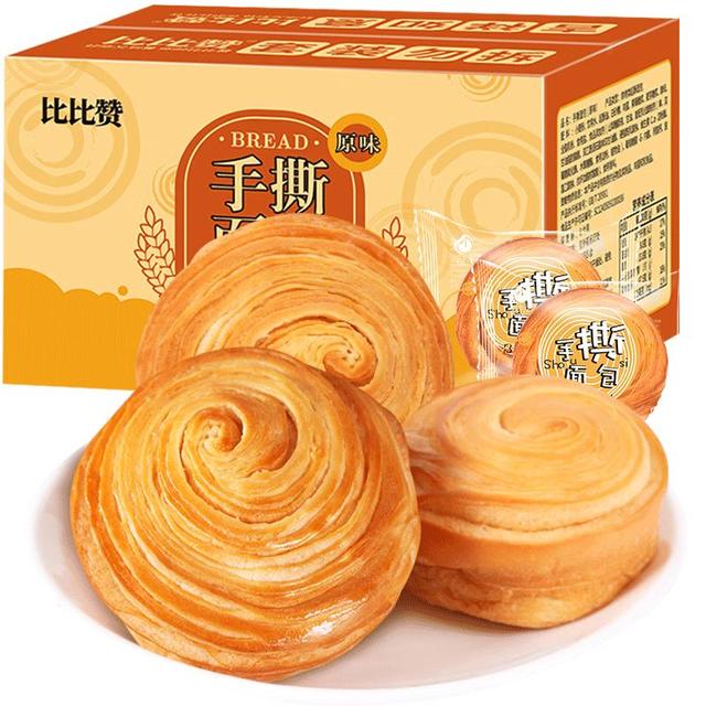 比比赞 手撕面包 原味 1kg