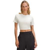露露乐蒙lululemon丨Soft Ribbed 女士锁孔款罗纹短袖 T 恤 LW3HW9S 骨白 M /8