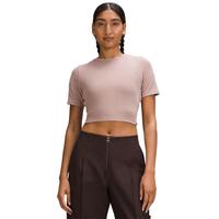 露露乐蒙lululemon丨Soft Ribbed 女士锁孔款罗纹短袖 T 恤 LW3HW9S 暮色玫瑰 S /6