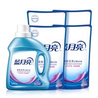 Bluemoon 蓝月亮 深层洁净洗衣液 1kg+1kg*4袋 薰衣草香