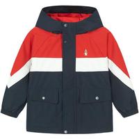 暇步士（Hush Puppies）童装儿童三防春季男女童户外连帽运动保暖风衣 藏蓝 110 