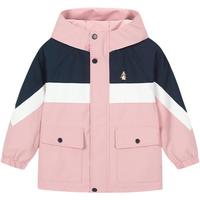 暇步士（Hush Puppies）童装儿童三防春季男女童户外连帽运动保暖风衣 浅粉 110 