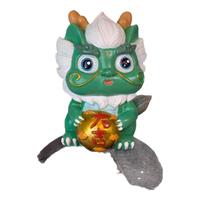 萌物传奇六灵神兽文创国潮小摆件客厅办公室桌面装饰手办新年好物 六灵神兽-大吉青龙