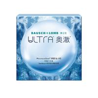 博士伦硅水凝胶隐形眼镜高透氧水润舒适 奥澈月抛1片 600度 