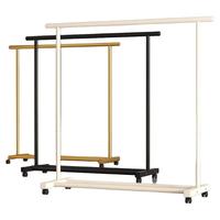 晾衣架落地家用卧室挂衣架室内阳台晾晒衣服宿舍简易衣帽架子伸缩 1米白⭐加粗加固款⭐承重70斤