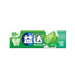 益达 木糖醇无糖口香糖薄荷味 14g/条约10粒 口气清新糖 休闲零食糖果