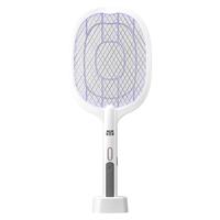 AUX 奥克斯 UX 奥克斯 电蚊拍充电式灭蚊灯紫光诱蚊室内大网面 升级白（紫光诱蚊+USB底座充电）