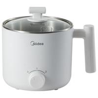 美的 Midea宿舍电煮锅小型1-2人锅多功能一锅多用泡面锅 小型迷你电煮锅2-3人用小电锅宿舍用1-2人煮面锅火锅 1.7L 【304内胆 0涂层】XZE1611