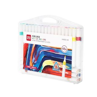 得力（deli）48色丙烯马克笔彩笔绘画男女孩儿童玩具开学HM922-48