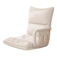 华恺之星 懒人沙发床上靠背座椅子飘窗椅沙发椅榻米LZ077米白科技布