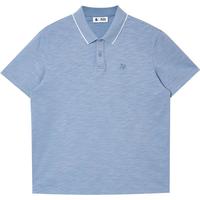 杰克·琼斯(JACK&JONES)25年男装短袖POLO衫男士竹节棉柔软透气刺绣夏季商务休闲翻领T恤 E39水洗蓝 3XL