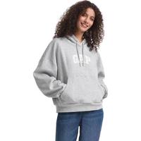 GAP女装秋季款经典logo碳素磨毛抓绒休闲连帽衫卫衣634443 灰色 S (160/80A)亚洲尺码