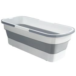 百家好世 拖把桶长方形可折叠平板拖布桶拖地水桶家用加厚大墩布桶 50cm以下平拖