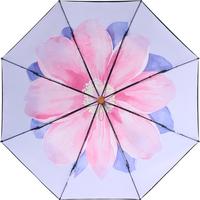 蕉下(beneunder)遮阳伞防紫外线晴雨伞三折黑胶防晒伞 BM662 绯云