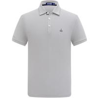 Navigare意大利小帆船短袖POLO衫男抑菌翻领上衣1325523504 浅灰 S/46  S -46