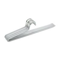 左转角鹅型裤架裤夹无痕裤子jk衣架衣柜防滑哑光家用收纳裤挂灰 5支