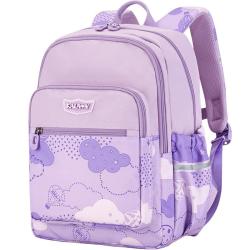 卡拉羊 小学生减负轻便双肩包 CX2834 丁香紫 18L