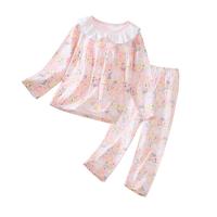 【甜美公主风】儿童睡衣100%纯棉中大女童秋衣套装春秋家居服
