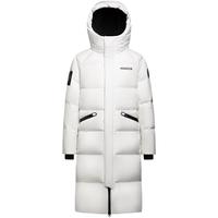 波司登（BOSIDENG）哈尔滨羽绒服男女款短款90绒连帽防风保暖厚外套 冰雪白8C66 M 165/88A