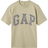 Gap男女装2024夏季拼接logo短袖T恤466766