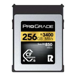 ProGradeDigital（铂格瑞 )256G CFexpress TypeB卡3400M/S支持尼康Z8/Z9佳能R5R5C 富士GFX100II全格式高速储存卡 持续写入850MB/S256G