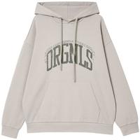 杰克·琼斯(JACK&JONES)25年男装连帽卫衣男春夏款宽松字母重磅长袖套头休闲纯棉男士卫衣 C02伦敦雾 常规 L